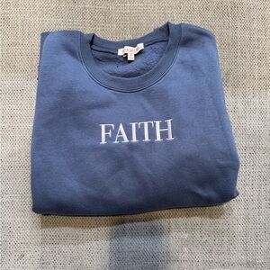 Blue 'Faith' Sweatshirt